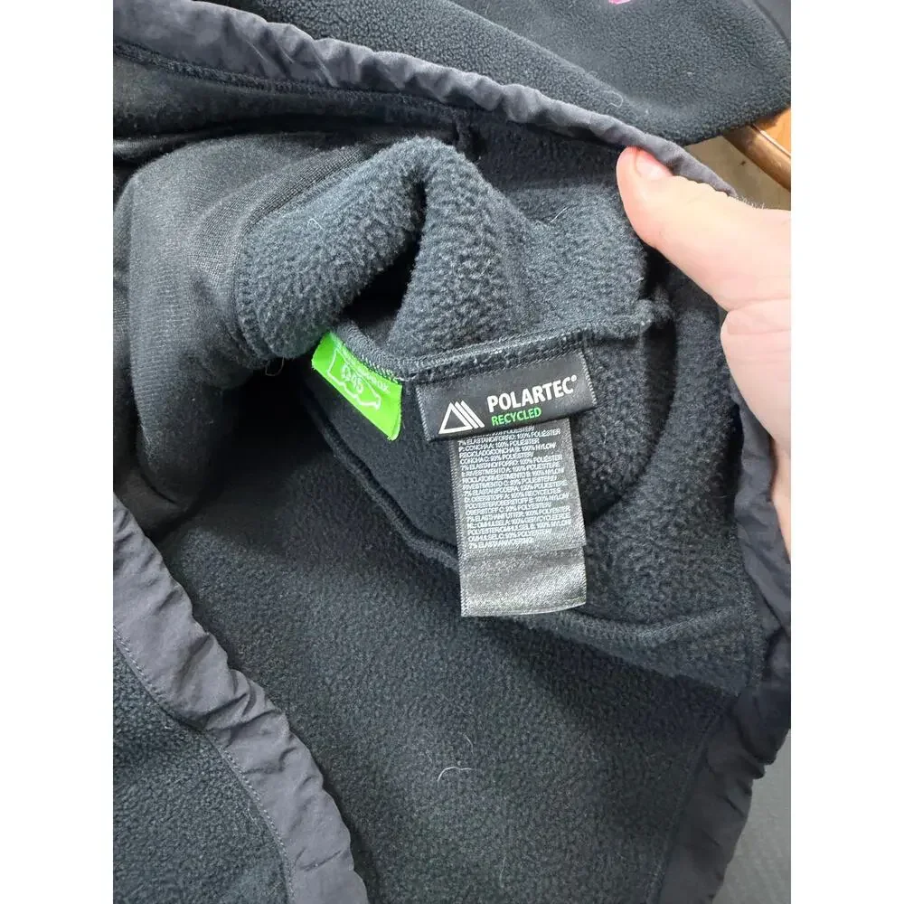 North Face Denali Fleece Jacket Black Womens XL Breast Cancer Edtn Full Zip - Picture 6 of 13